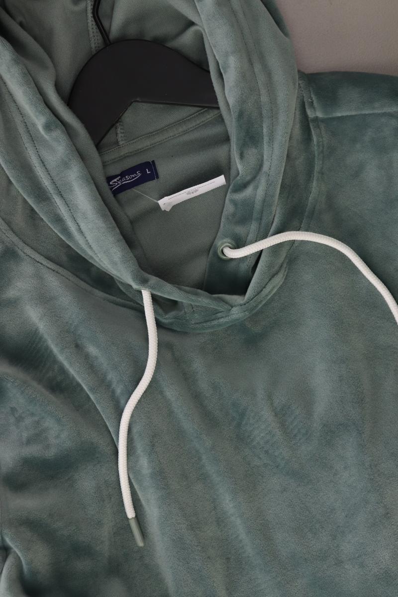 seasons Hoodiekleid Gr. L Langarm grün aus Polyester
