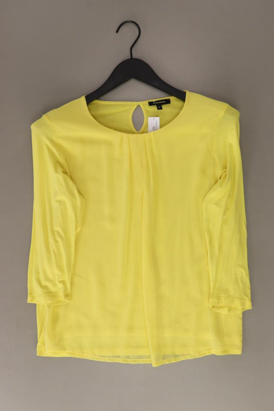 More&More Regular Bluse Gr. 36 3/4 Ärmel gelb aus Polyester