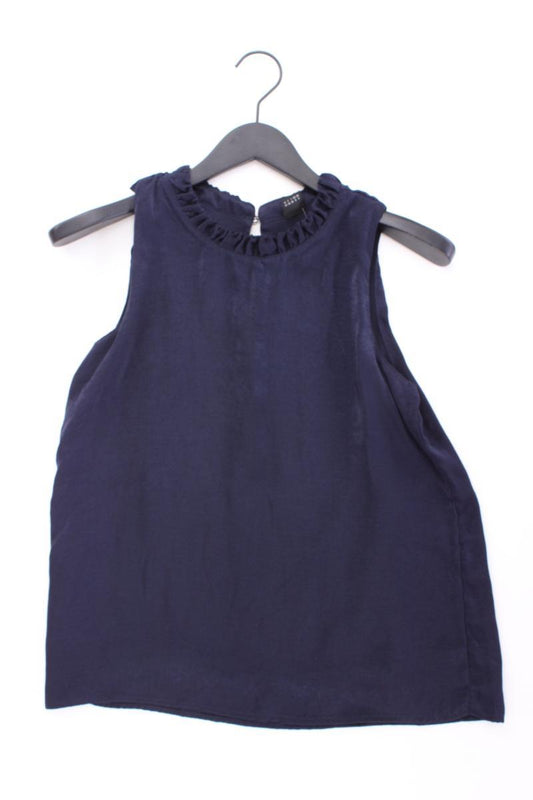 s.Oliver Black Label Ärmellose Bluse Gr. 34 neuwertig blau aus Viskose