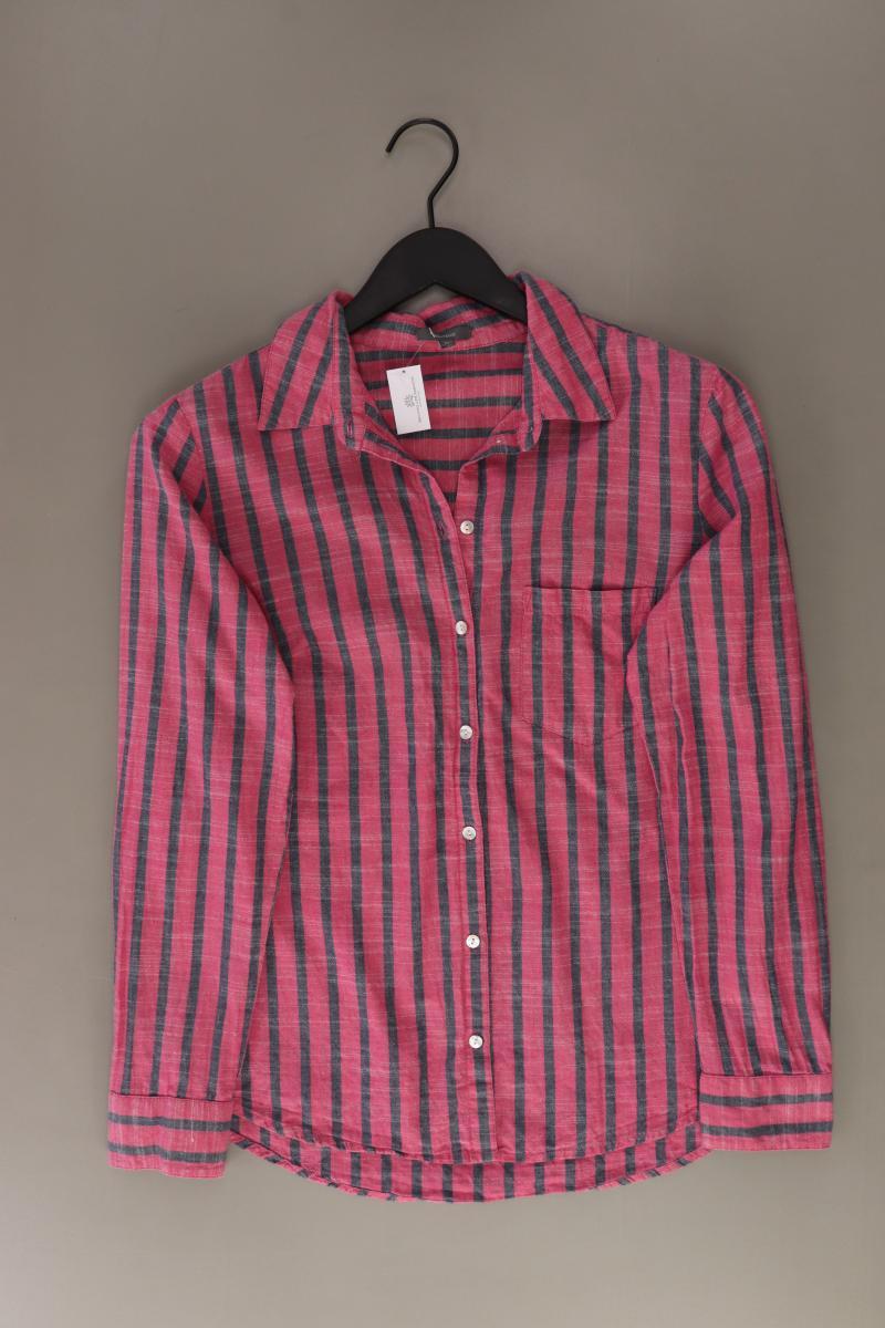 Montego Langarmbluse Gr. 42 gestreift pink aus Baumwolle