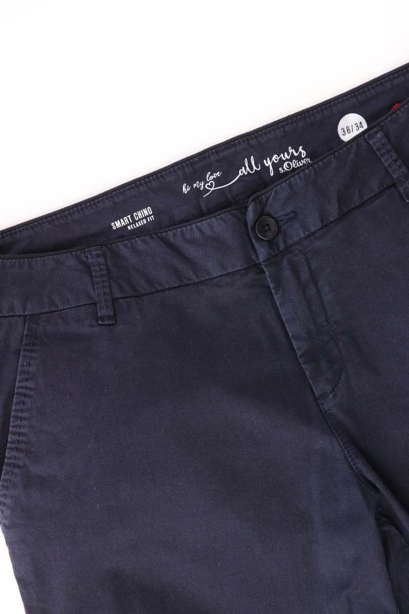 s.Oliver Hose Gr. 38/L34 blau aus Baumwolle