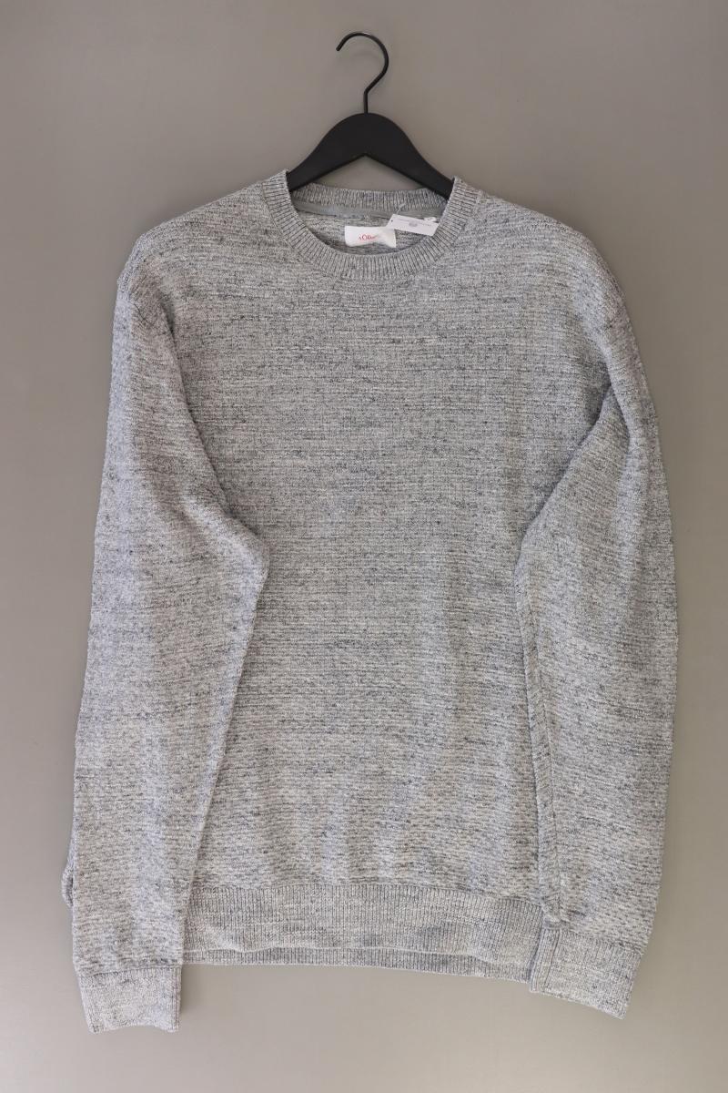 s.Oliver Pullover Gr. 4XL für Herren Gr. XXXL grau aus Baumwolle