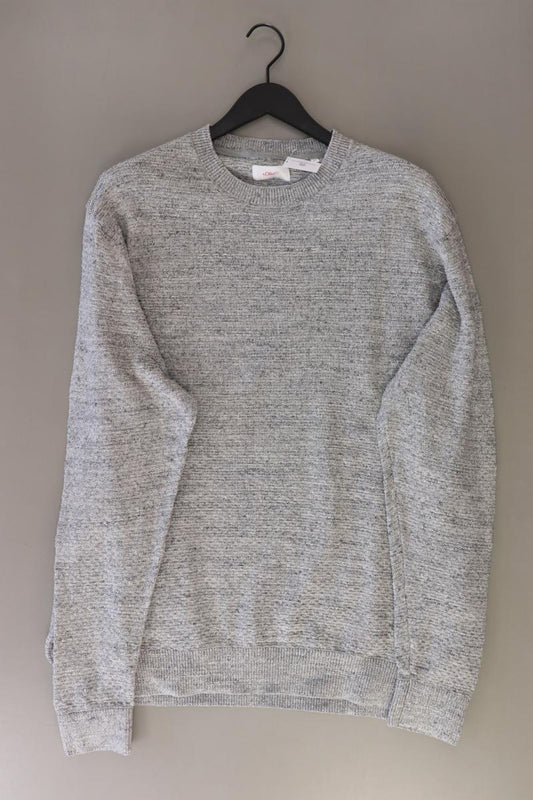 s.Oliver Pullover Gr. 4XL für Herren Gr. XXXL grau aus Baumwolle