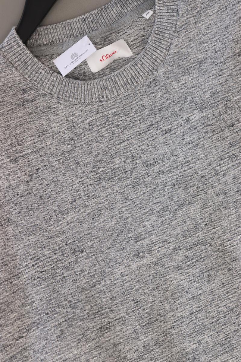 s.Oliver Pullover Gr. 4XL für Herren Gr. XXXL grau aus Baumwolle