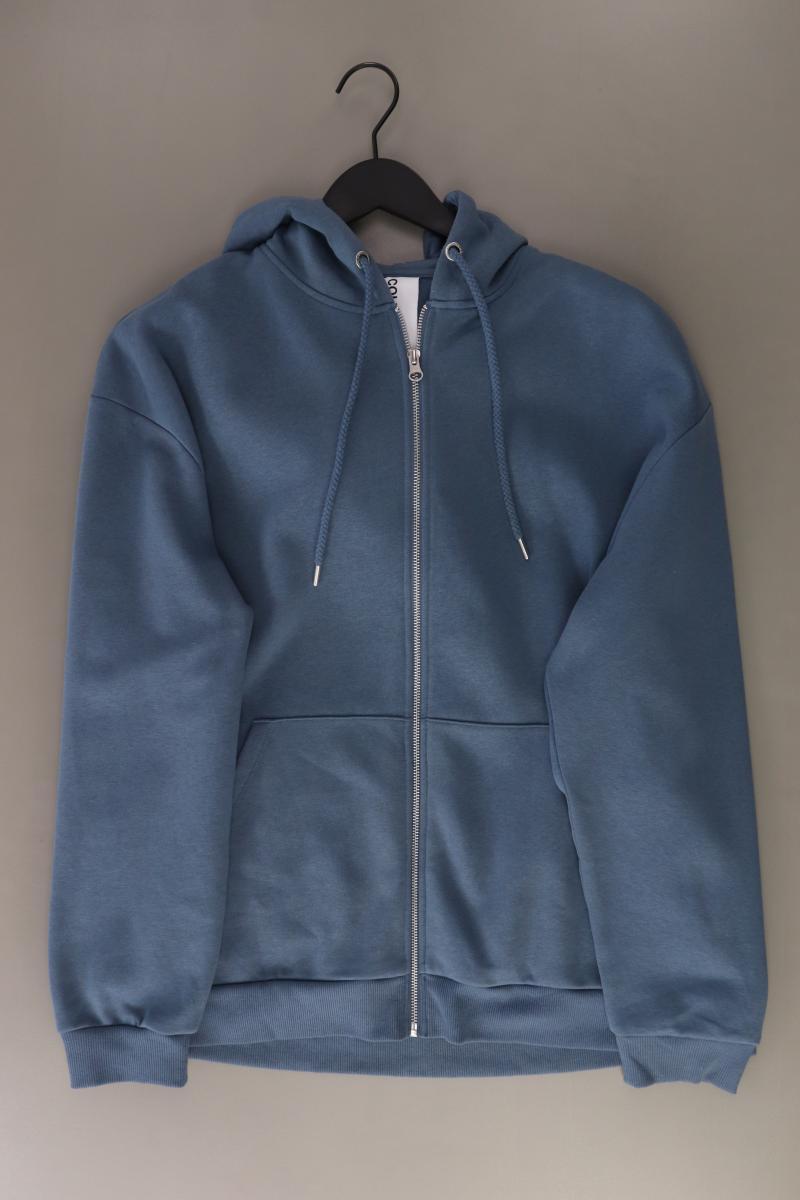 COLLUSION Sweatjacke für Herren Gr. M Langarm blau aus Baumwolle