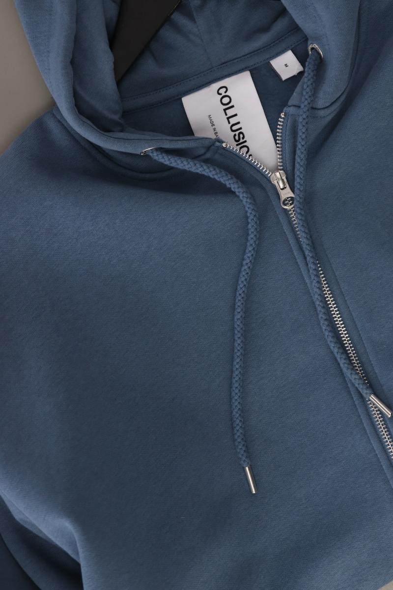 COLLUSION Sweatjacke für Herren Gr. M Langarm blau aus Baumwolle