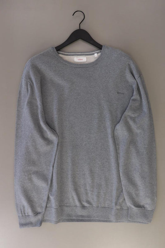 s.Oliver Pullover Gr. 4XL für Herren Gr. XXXL grau aus Baumwolle