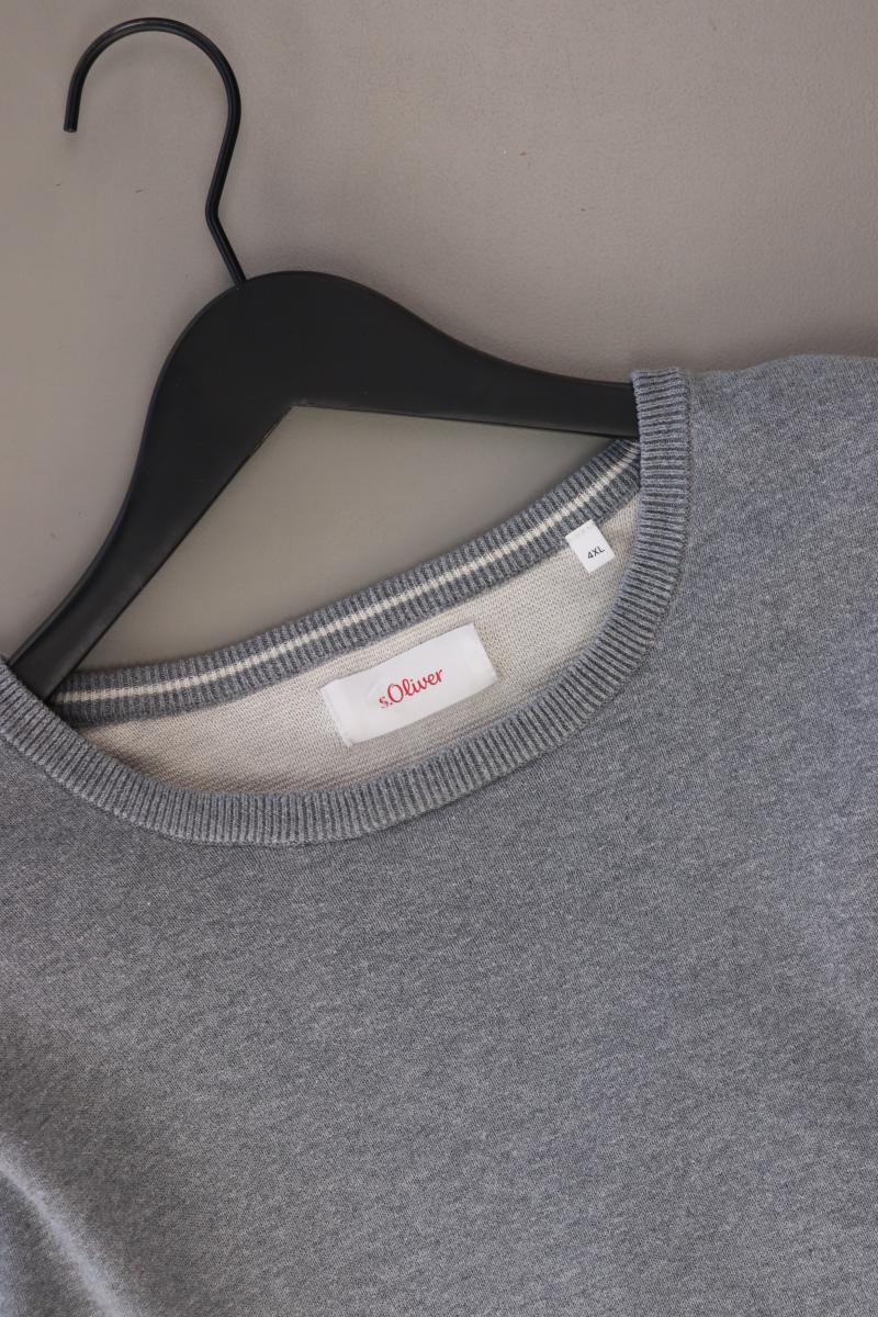 s.Oliver Pullover Gr. 4XL für Herren Gr. XXXL grau aus Baumwolle