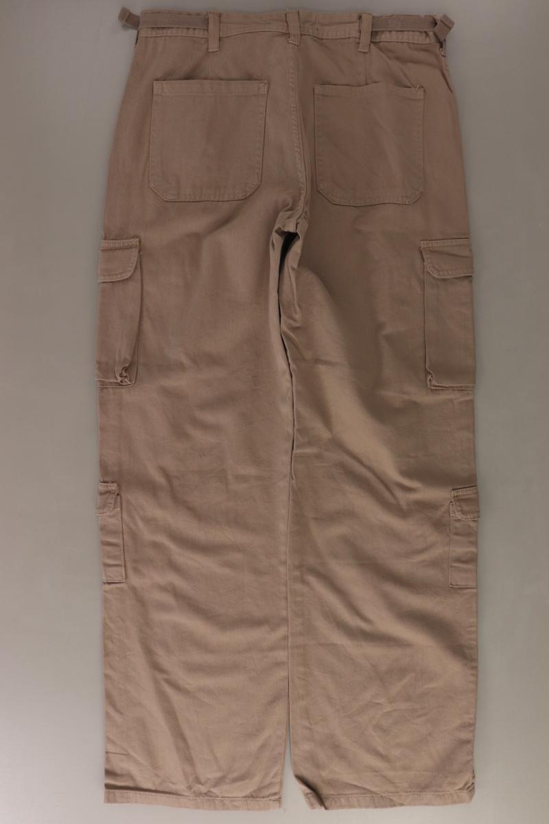 Stradivarius Cargohose Gr. 42 braun aus Baumwolle
