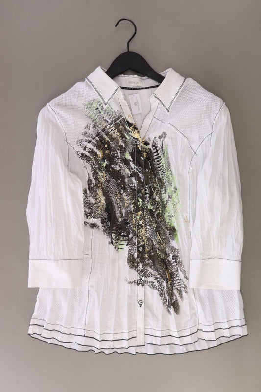 Bonita Regular Bluse Gr. 44 3/4 Ärmel weiß aus Baumwolle