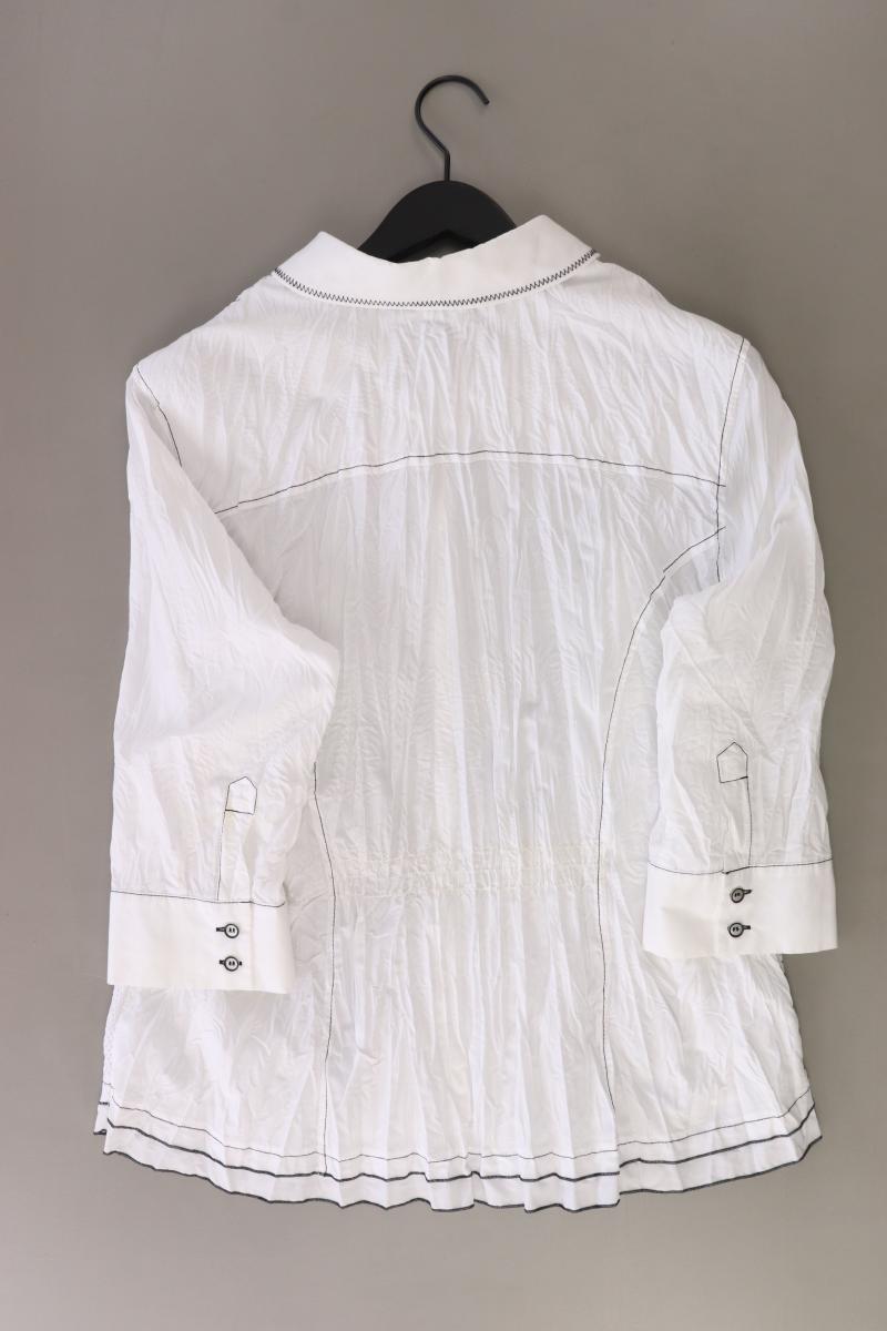 Bonita Regular Bluse Gr. 44 3/4 Ärmel weiß aus Baumwolle