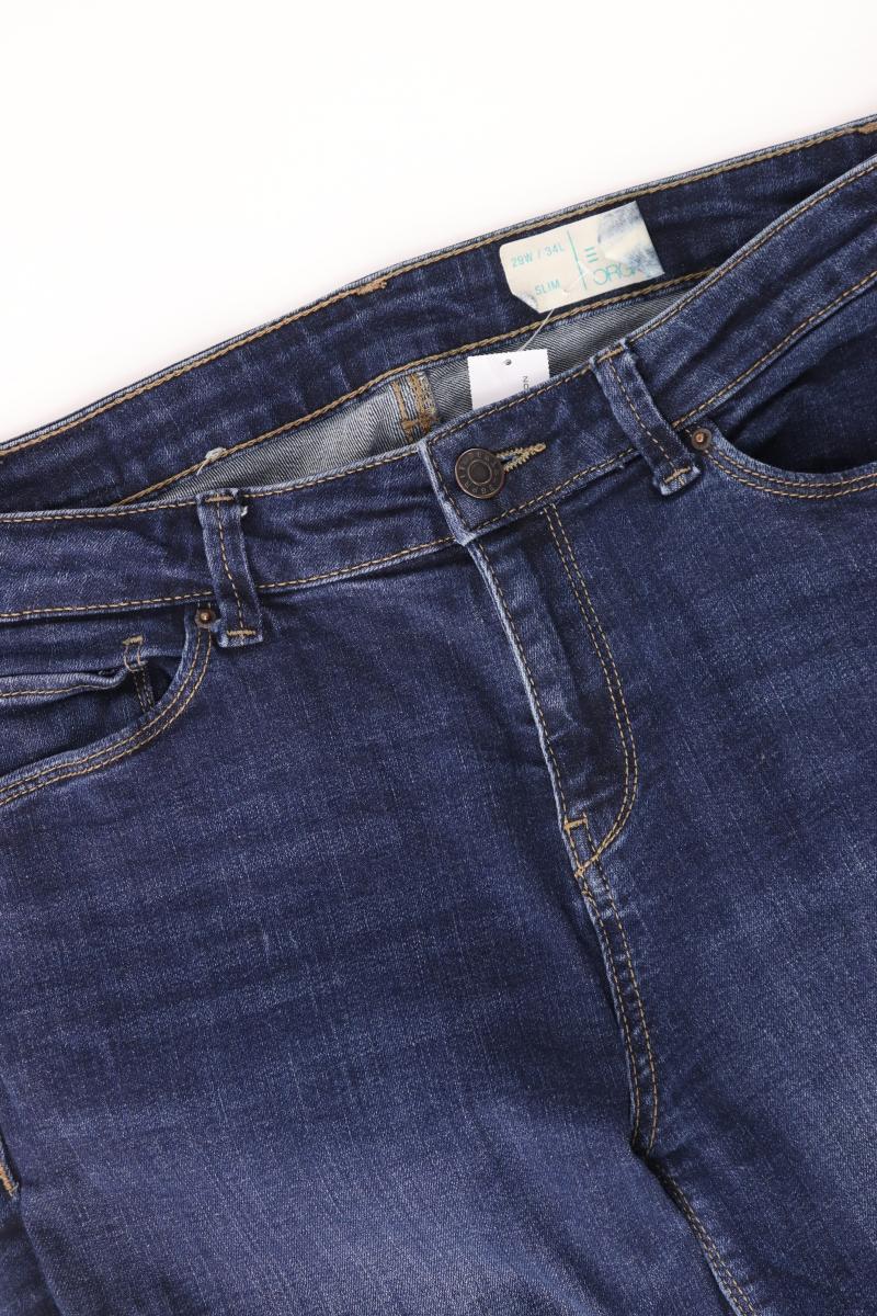 Esprit Straight Jeans Gr. W29/L34 blau aus Baumwolle