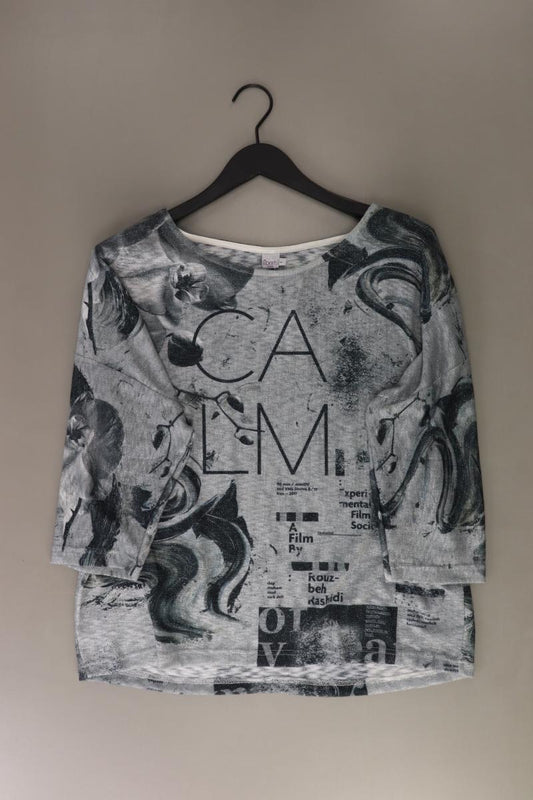 Liberty Printshirt Gr. L 3/4 Ärmel grau aus Polyester