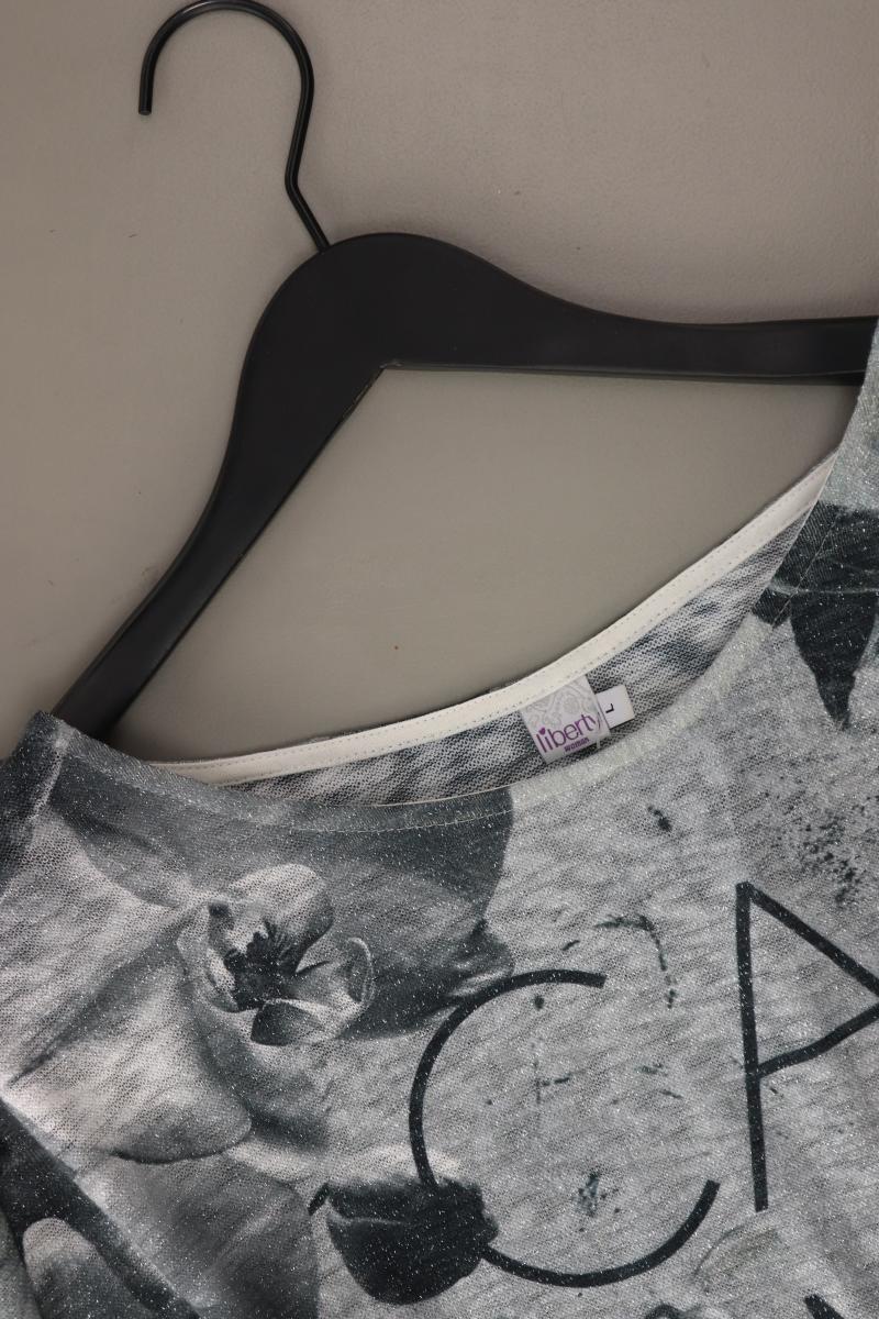 Liberty Printshirt Gr. L 3/4 Ärmel grau aus Polyester