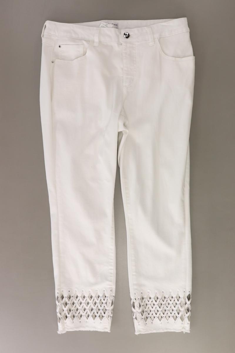 rick cardona Straight Jeans Gr. 42 weiß aus Baumwolle