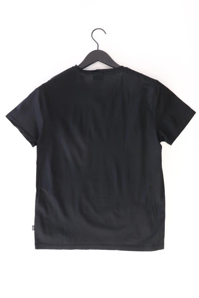 BOSS by Hugo Boss Shirt mit V-Ausschnitt Gr. L Kurzarm schwarz aus Baumwolle