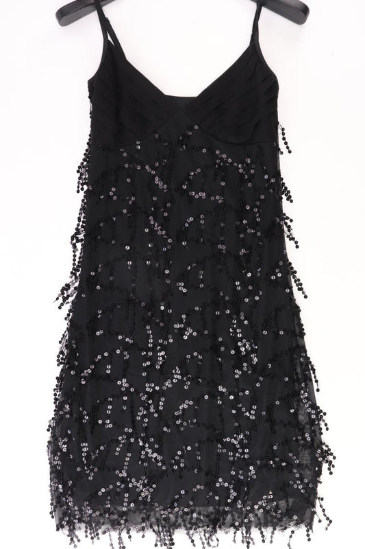 Ana Alcazar Abendkleid Gr. 38 Träger mit Pailletten schwarz aus Polyester