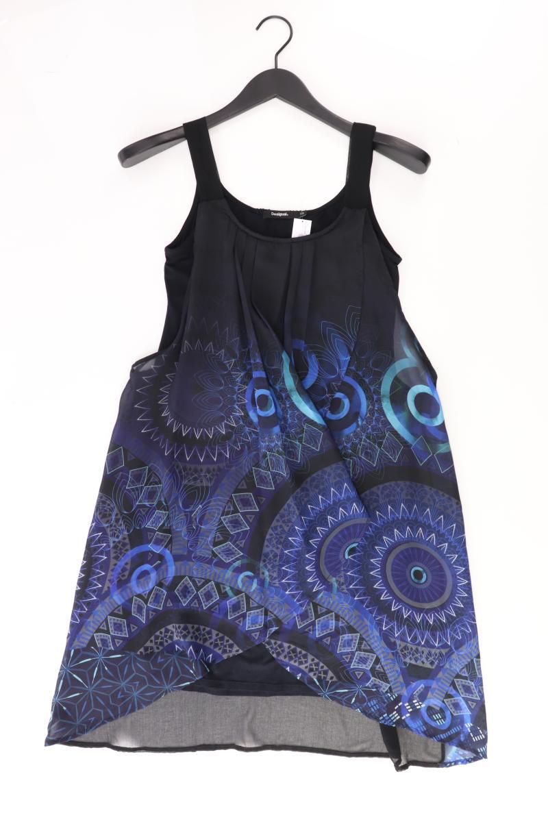 Desigual Midikleid Gr. 38 Träger blau aus Viskose