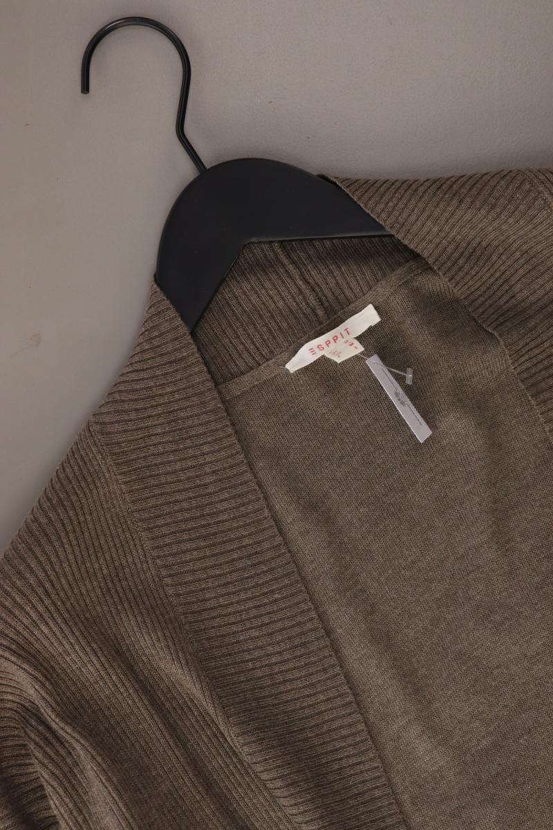 Esprit Strickjacke Gr. M Langarm braun aus Polyester