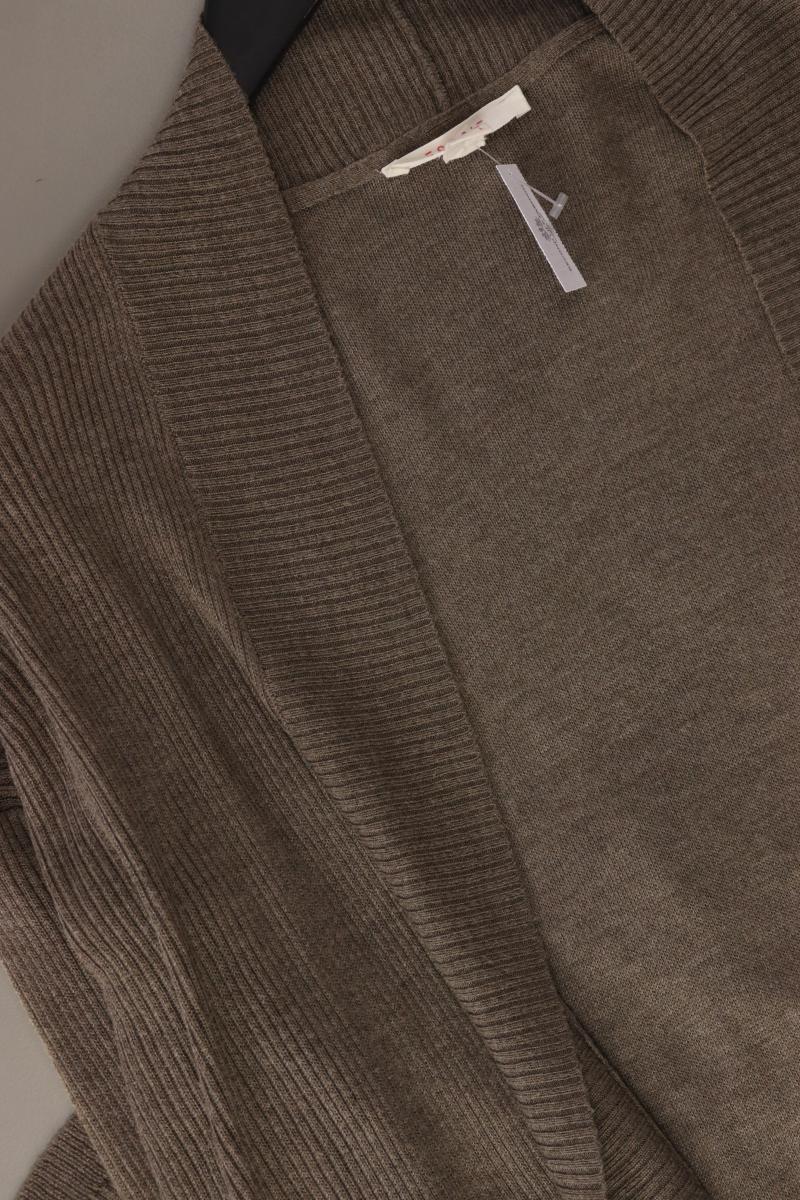 Esprit Strickjacke Gr. M Langarm braun aus Polyester