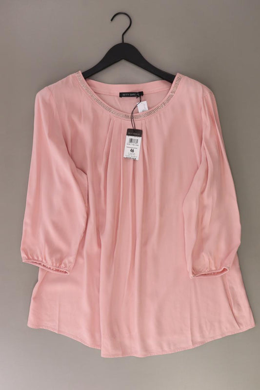 Betty Barclay Regular Bluse Gr. 46 neu mit Etikett 3/4 Ärmel rosa aus Viskose