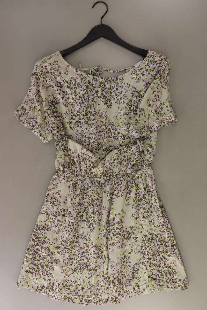 Lascana Kurzarmkleid Gr. 40 mit Blumenmuster grün aus Viskose