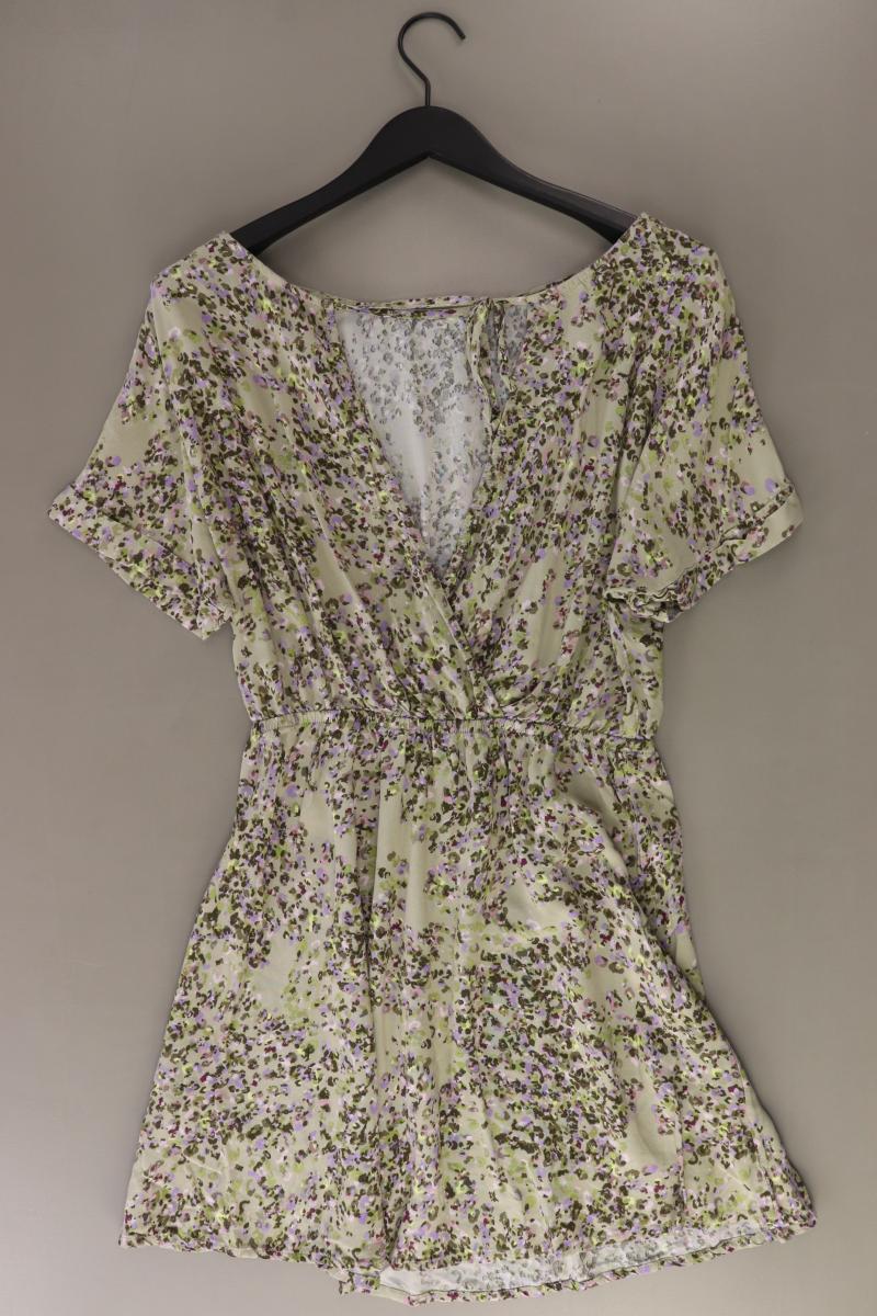 Lascana Kurzarmkleid Gr. 40 mit Blumenmuster grün aus Viskose