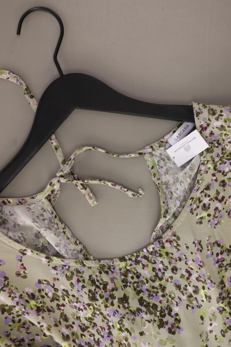 Lascana Kurzarmkleid Gr. 40 mit Blumenmuster grün aus Viskose