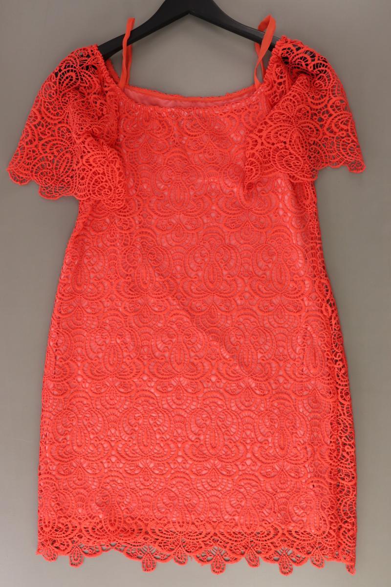 Ana Alcazar Spitzenkleid Gr. 38 Kurzarm rot aus Polyester