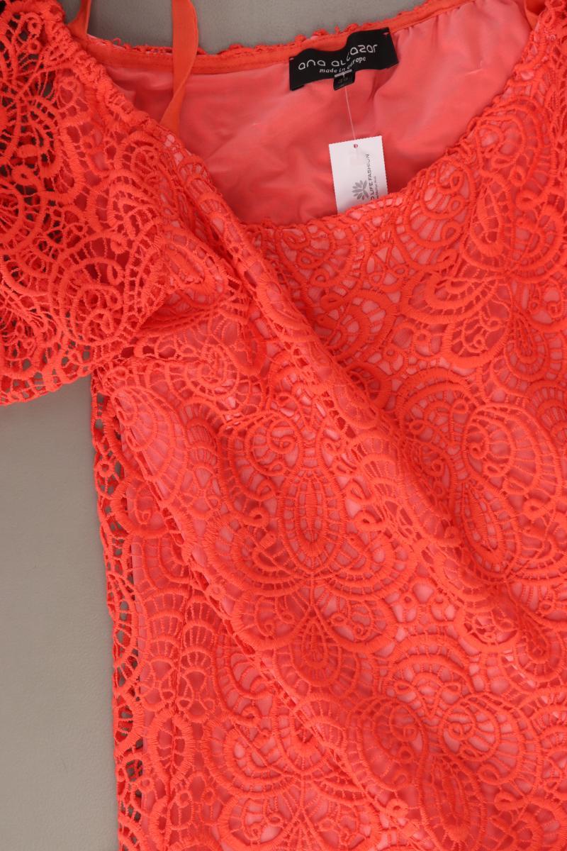 Ana Alcazar Spitzenkleid Gr. 38 Kurzarm rot aus Polyester