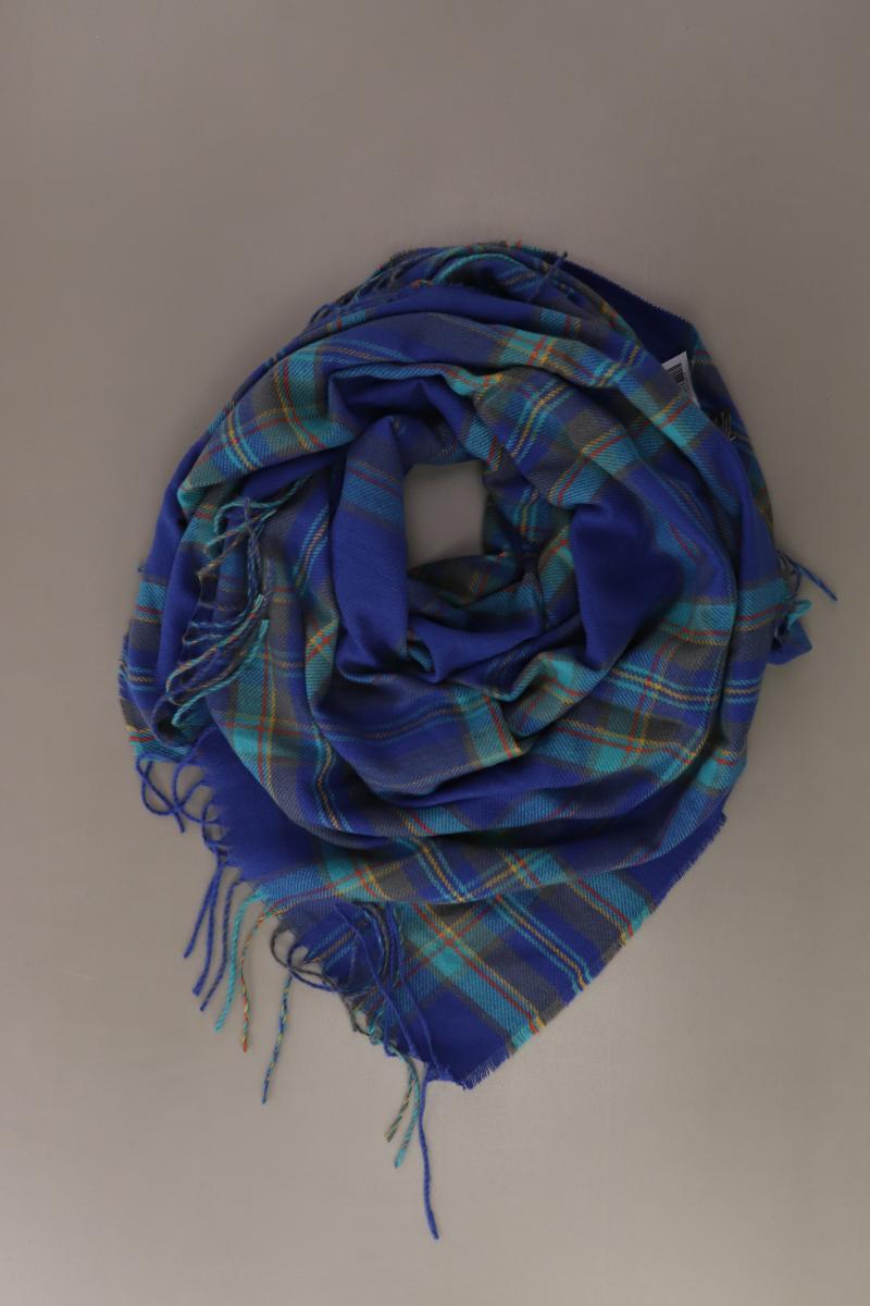Tuch kariert blau aus Viskose