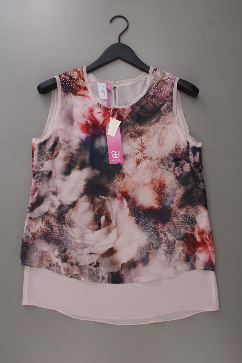 Basler Ärmellose Bluse Gr. 40 mit Blumenmuster neu mit Etikett rosa