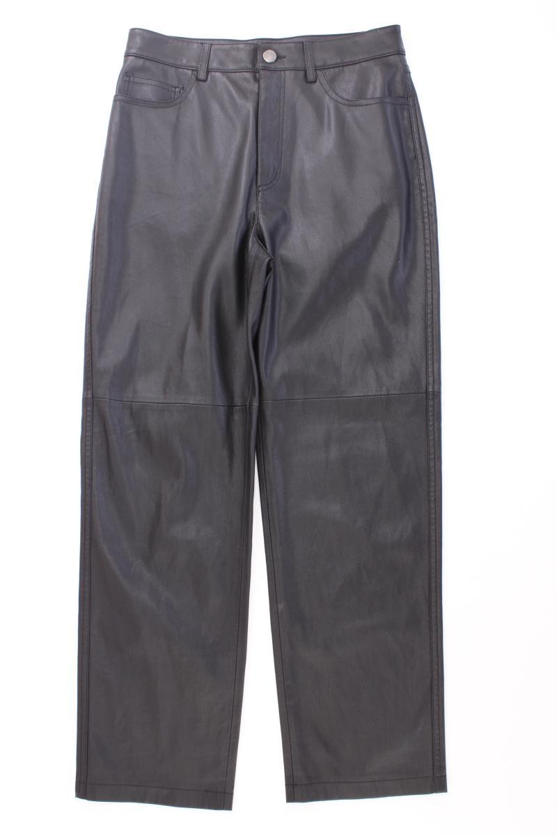 Mango Kunstlederhose Gr. 38 schwarz aus Polyester