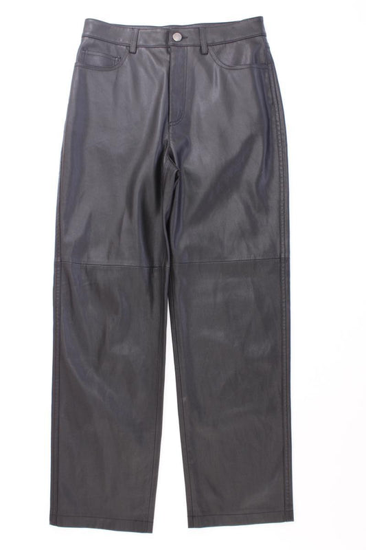 Mango Kunstlederhose Gr. 38 schwarz aus Polyester