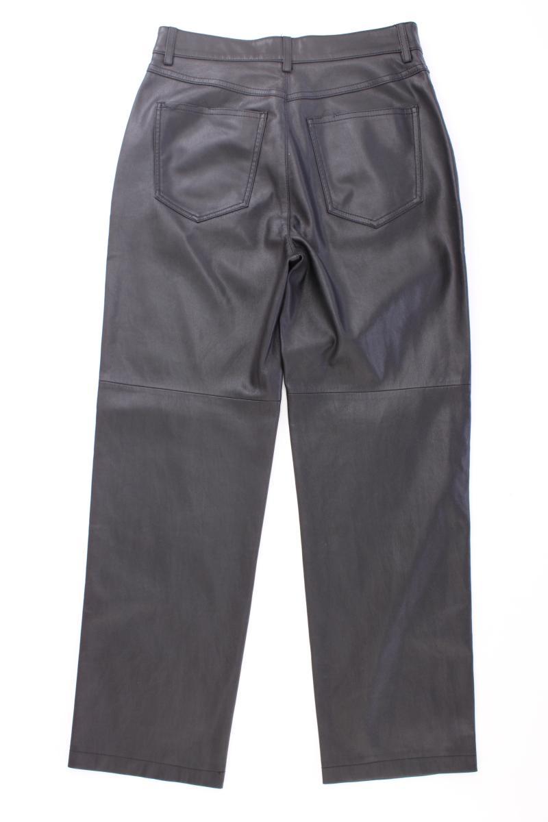 Mango Kunstlederhose Gr. 38 schwarz aus Polyester