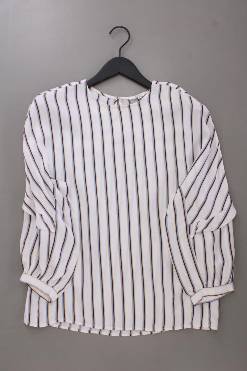 YAYA Classic Bluse Gr. 38 gestreift 3/4 Ärmel weiß aus Viskose