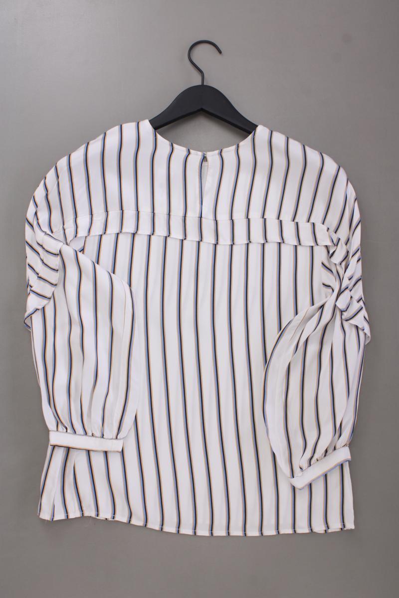 YAYA Classic Bluse Gr. 38 gestreift 3/4 Ärmel weiß aus Viskose