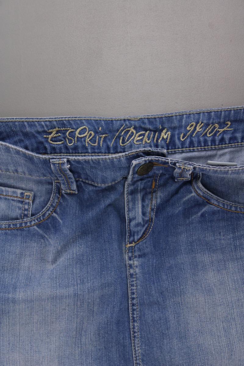 Esprit Jeansrock Gr. 38 blau aus Baumwolle