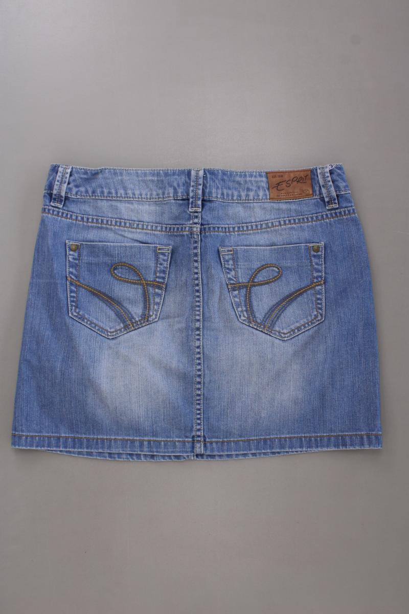 Esprit Jeansrock Gr. 38 blau aus Baumwolle