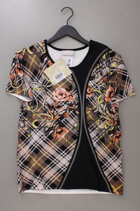 Ovanti Printshirt Gr. 42 neu mit Etikett Kurzarm mehrfarbig aus Viskose