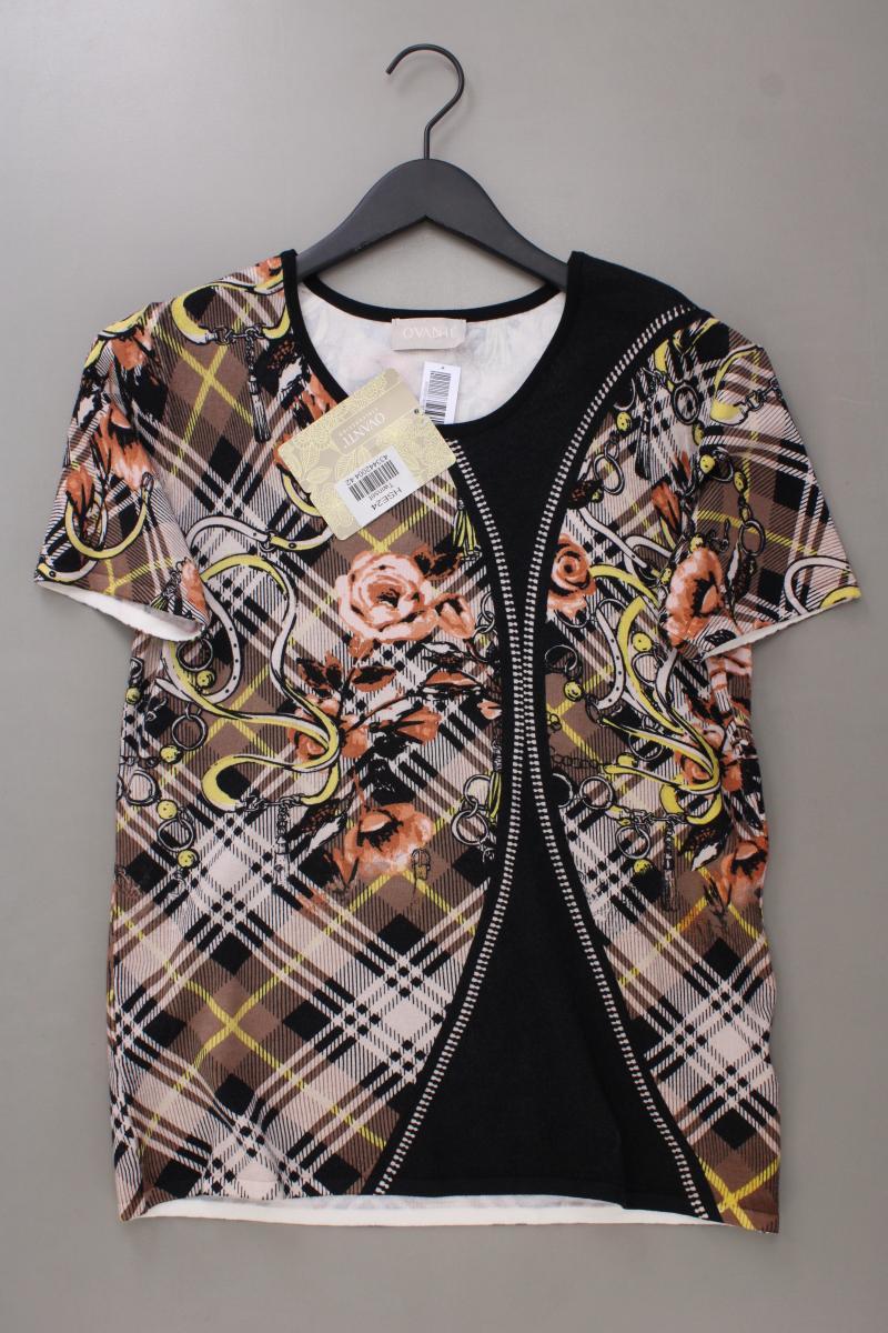 Ovanti Printshirt Gr. 42 neu mit Etikett Kurzarm mehrfarbig aus Viskose
