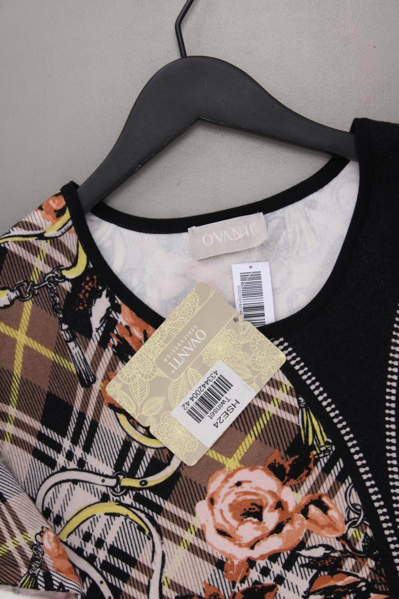 Ovanti Printshirt Gr. 42 neu mit Etikett Kurzarm mehrfarbig aus Viskose