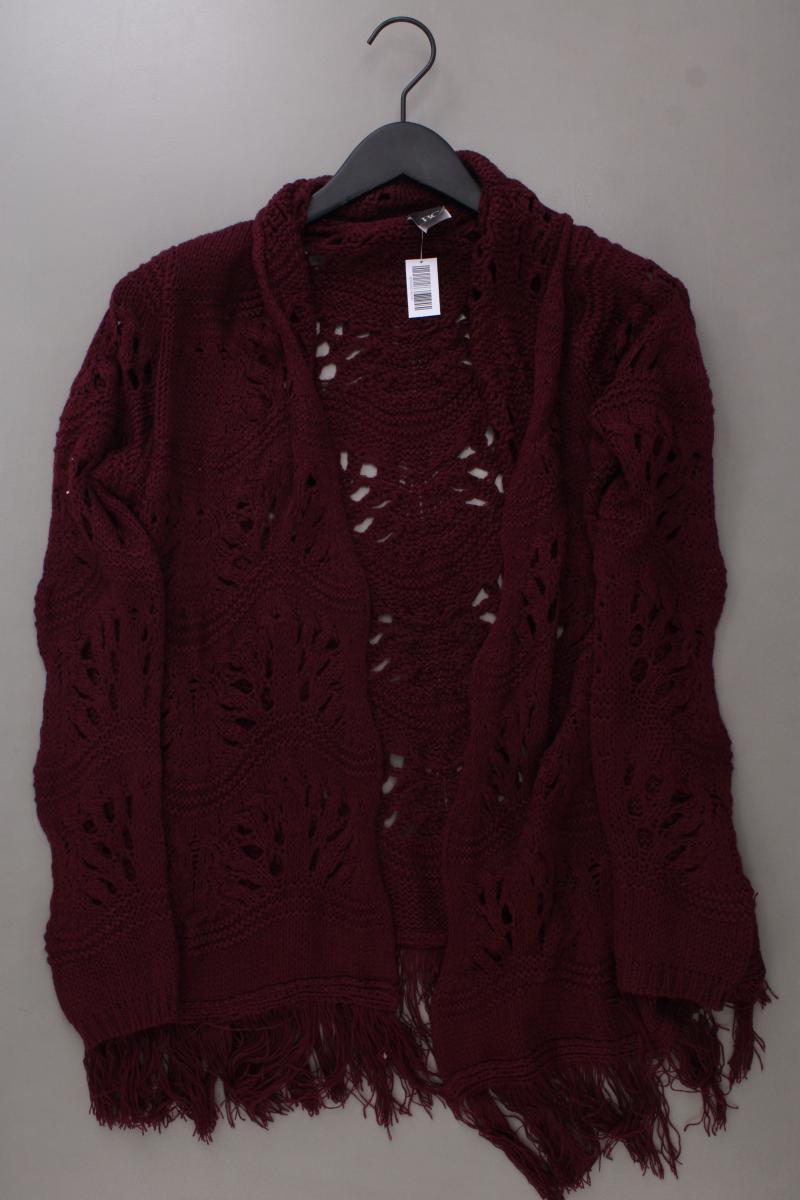 Best Connections Strickjacke Gr. 36/38 Langarm rot aus Polyacryl