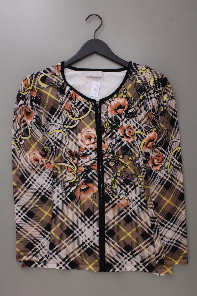 Ovanti Strickjacke Gr. 42 neuwertig Langarm mehrfarbig aus Viskose