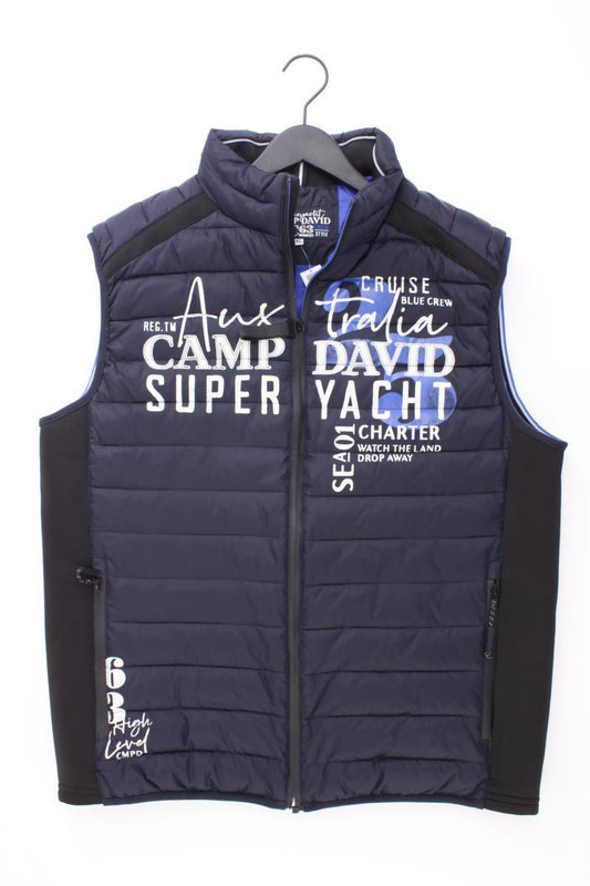 Camp David Steppweste für Herren Gr. XL neuwertig blau aus Polyamid