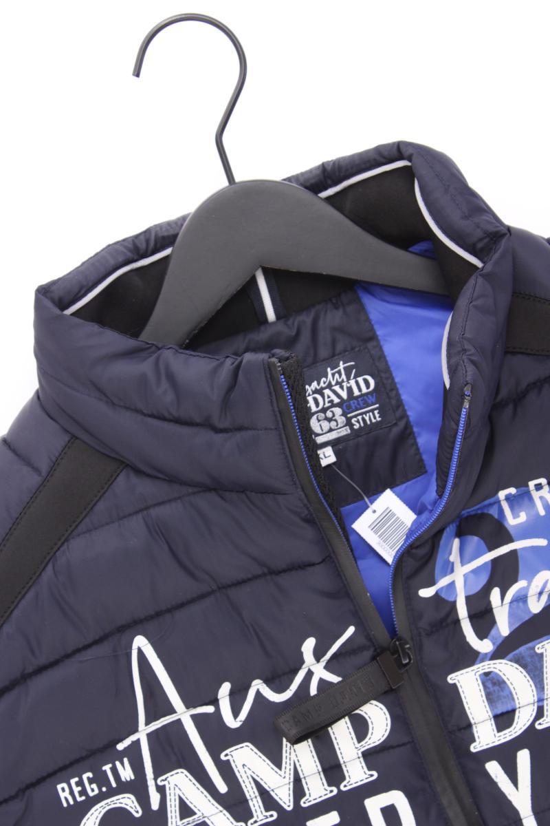 Camp David Steppweste für Herren Gr. XL neuwertig blau aus Polyamid