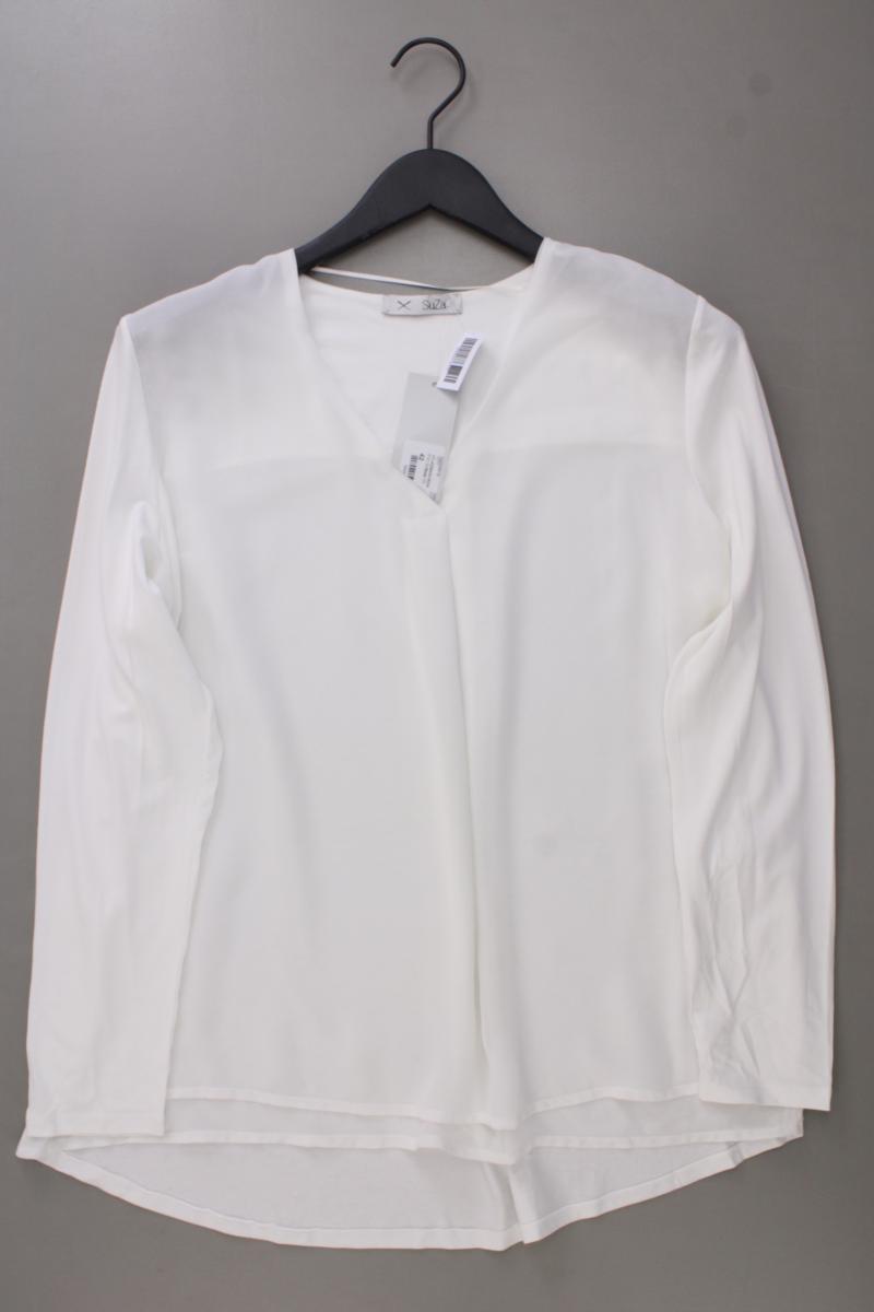 SuZa Langarmbluse Gr. 42 neu mit Etikett weiß aus Polyester