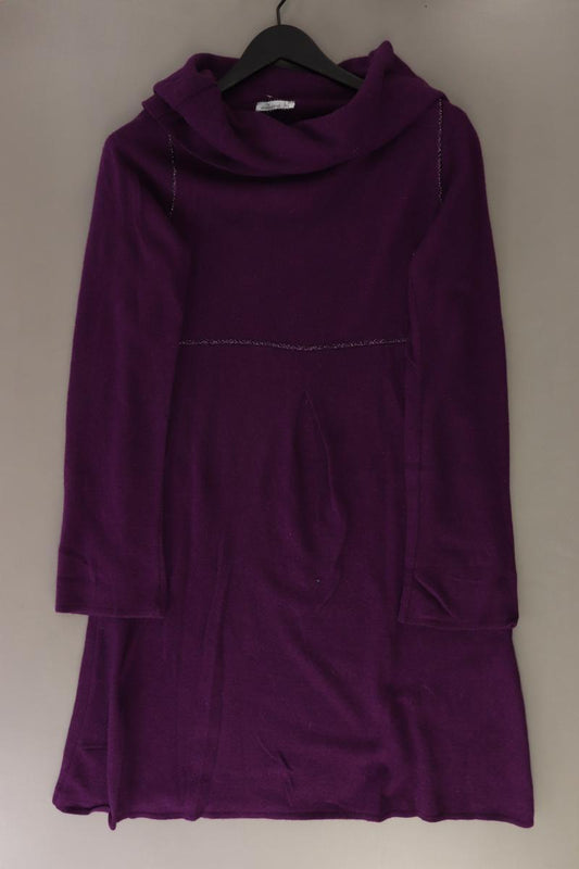 makena lei Wollkleid Gr. 42 Langarm lila aus Viskose