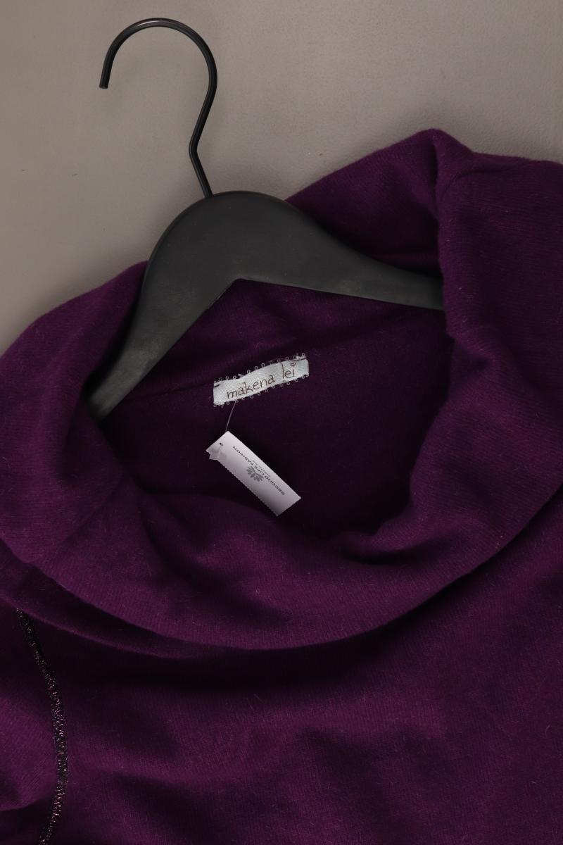 makena lei Wollkleid Gr. 42 Langarm lila aus Viskose
