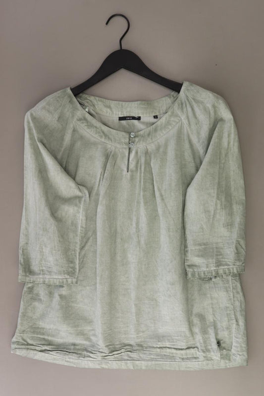 Zero Regular Bluse Gr. 42 3/4 Ärmel grün aus Baumwolle